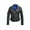 BLACK, variant on Alley Women’s Gray Lambskin Leather Jacket – Studded Lapel Collar, Padded Shoulders, Side Zip Pockets, and Modern Zipper Detailing