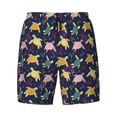 thumbnail image 4 of Lsque Mens Swim Trunks Turtle Pattern - Bathing Suit Compression Liner - Beach Swim Shorts Swimwear - (S-3XL) - Stretch Quick Dry -Medium, 4 of 9