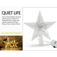thumbnail image 4 of Fwttom Christmas Tree Toppers Christmas Decorations, Warm Luminous Christmas Tree Star Topper with LED Lights, Iron Glitter Five Pointed Star for Xmas, Party, Holiday, 4 of 4