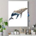 thumbnail image 4 of Whale Ocean Wave Wood Style Canvas Print, Decor for Living Room, Bedroom, Bathroom, Office, Nautical Home, 4 of 8