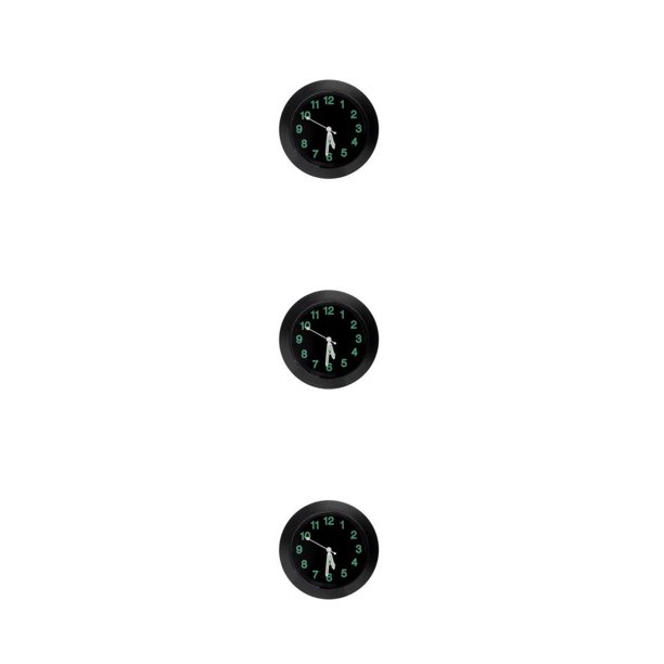 Sidaley Reloj luminoso con salida de aire para coche, reloj resistente al desgaste para salpicadero de coche, reloj portátil para automóvil, Type1 NO1