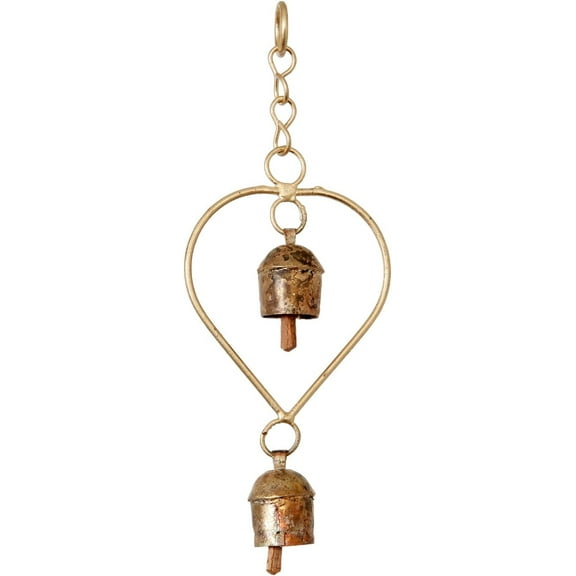 Handmade Heart Wind Chime Bells for Door Valentine Day Memorial Unique Gift Loved Some One