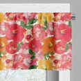 thumbnail image 3 of Ambesonne Flower Window Valance, Watercolor Style Floral, 54" X 18", Red and Orange, 3 of 5