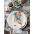 thumbnail image 2 of Orange Blue Pumpkins Fall Cloth Napkins Set of 4 Reusable Dinner Napkins, Weeping Botanical Thanksgiving Vintage Cocktail Napkin Washable Table Napkins for Wedding/Holiday Party/Baby Shower 20"x20", 2 of 7