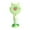 Green, variant on Yooshoverk Mini Cartoon Spray Fan, USB Rechargeable Handheld for Dormitory Use
