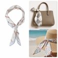 thumbnail image 5 of Unique Bargains 1 Pc Head Scarves Bandana Stripe Neck Scarf Blue Brown, 5 of 5