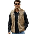 thumbnail image 2 of Fgnfyis Winter Coats for Men Standing Collar Imitation Long Coat Trench Coat Mens Coat Brown XXL, 2 of 9