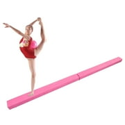 Zimtown Foldable Gymnastics Balance Beam, Sectional Floor Gymnastics Bar with Anti-Slip Base, for Junior Kids Home Gym Skill Performance , 7ft / 8ft / 9ft and Multi-color Optional