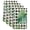 Green,Black,White, variant on Green Monstera Leaves Kitchen Towels Set of 4, Black Check Tropical Summer Botanical Absorbent Dish Towels for Kitchen, Microfiber Hand Towel, Quick Drying Tea Towel for Cleaning Dishcloths