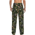 thumbnail image 3 of Picia Camouflage Skulls Mens Soft Woven Cotton Elastic Waistband Sleep Pajama Pant Lounge Sleep Pant With Pockets And Drawstring-Medium, 3 of 9