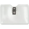 Advantus Security ID Badge Holder with Clip, Horizontal, 3 1/2w x 2 1/2h, Clear, 50/Box
