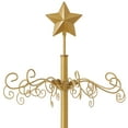 thumbnail image 3 of Ornament Display Christmas Tree with Stand - Wrought Iron Ornament Holder, 3' Gold, 3 of 7