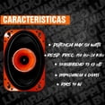thumbnail image 3 of ROCKPRO46 Bocina de 2 vías para Auto 4x6 Pulgadas, 90W RMS, 180W MAX Power, 4 Ohms, Bocinas para Auto, Bocina de 2 vías 4x6 Pulgadas, Car Audio, Sonido Profional, 2 Piezas, 3 of 5