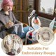 thumbnail image 5 of White Embroidery Stand Kit 8mm Hole Hand Embroidery Stand 360 Degree Rotating Embroidery Stand for, 5 of 5
