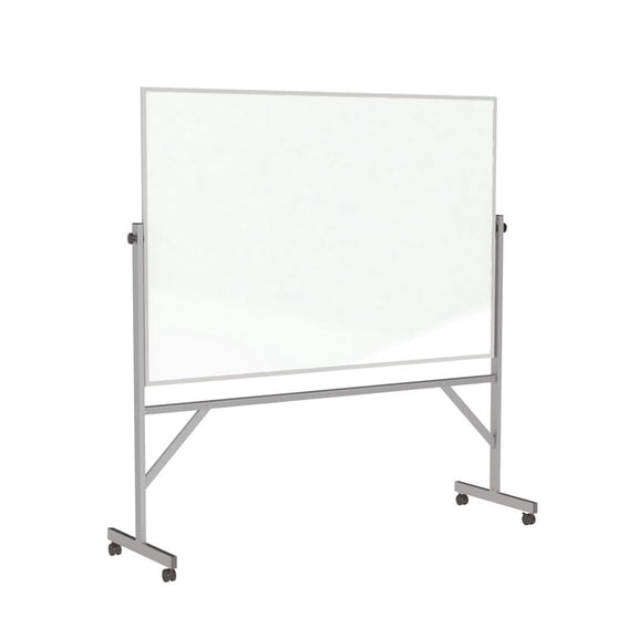 Pemberly Row Ceramic 4' x 6' Reverisble Magnetic Whiteboard in White
