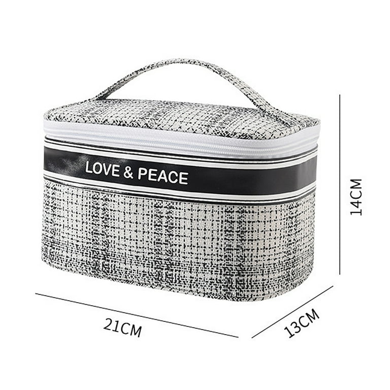 Travel Makeup Bag Large Makeup Organizer Bag Women s Cosmetic Bag Designer Makeup Bags White Walmart