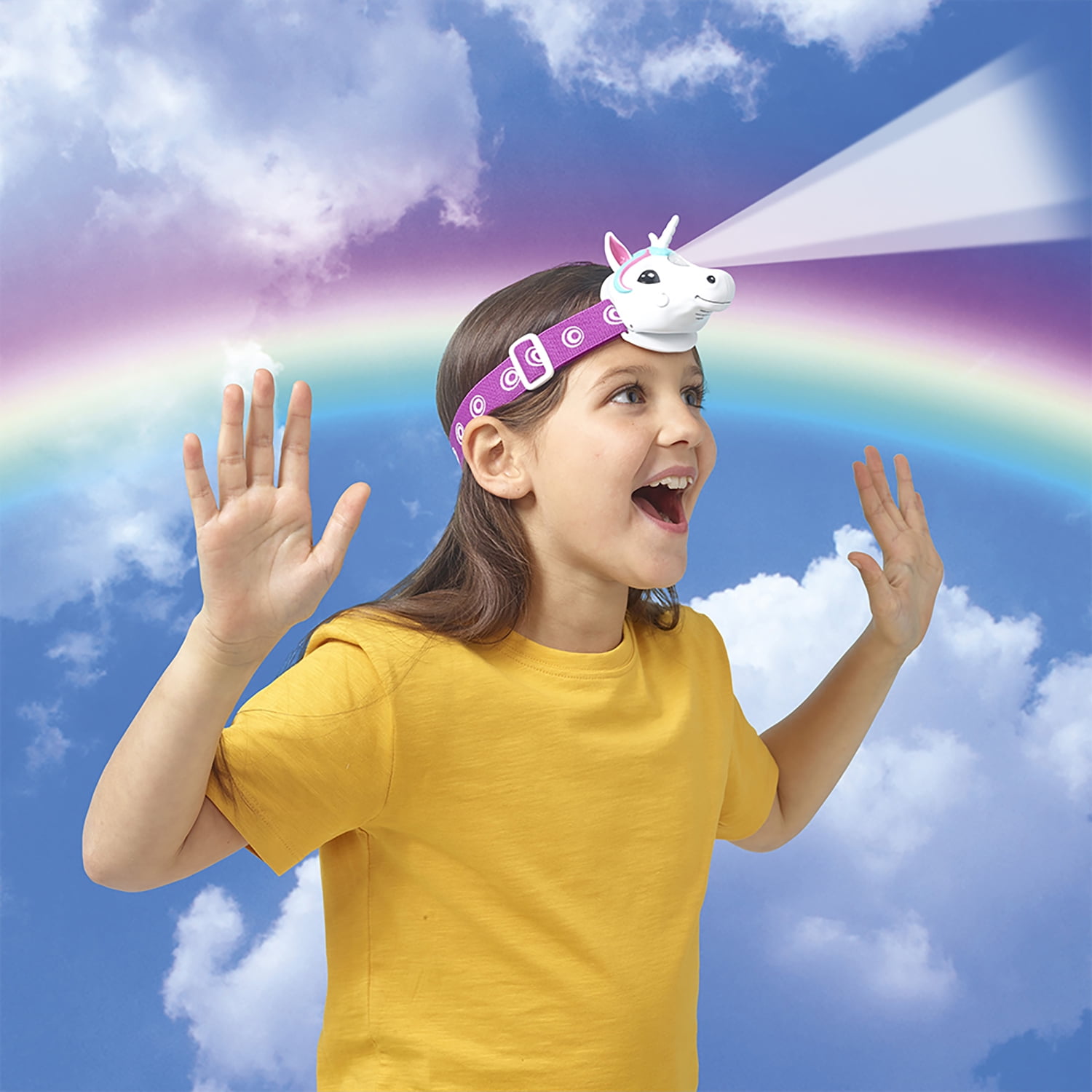 Brainstorm Limited Unicorn Head Flashlight with Light and Sound