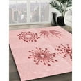 thumbnail image 3 of Ahgly Company Machine Washable Indoor Rectangle Transitional Pastel Red Pink Area Rugs, 7' x 9', 3 of 7