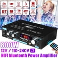 thumbnail image 2 of AK35 380 800W Amplificadores digitales para el hogar Audio 110-240V Bajo Potencia de audio bluetooth Amplificador Hifi FM Auto Música Subwoofer Altavoces Deng Xun unisex, 2 of 2
