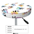 thumbnail image 4 of Lsque Panda And Rainbow Pattern Round Bar chair cushion covers Velvet Fabric Premium Comfort Protects from Scratches and Stains for 14-17 Inch Chair-13 inch, 4 of 7