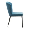 thumbnail image 4 of 22.4" x 23.6" x 33.9" Blue, Velvet, Stainless Steel, Dining Chair - Set of 2, 4 of 4