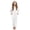 White, variant on Cozy Fleece Hooded Jumpsuit with Pockets for Girls, Zip-Up Plush Bear Ear Coverall, Long Sleeve Warm Winter Romper for Kids 5-14 Years, for Play