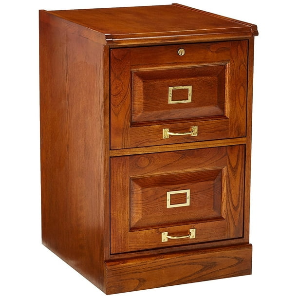 Coaster Furniture Warm Honey Locking 2 Drawer File Walmart