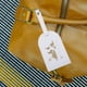 thumbnail image 4 of Etiqueta de equipaje, identificador de etiqueta de cuero, cubierta de privacidad, bolsa de viaje, para hombres, Oro blanco, 4 of 9
