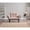 Beige, variant on Futon Love Seat | Used for Meditation Corners | Sturdy Metal Design | Small Footprint