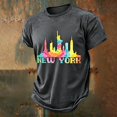 thumbnail image 2 of Tisuna Graphic T Shirts For Boys Kids Short Sleeve Crew Neck New York Print Tops Casual School Sport Shirts For Toddler And Tweens 2-13 Years, 2 of 5