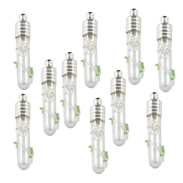 10 piezas mini forma de botellas de de girasol que botella colgante de de Transparente