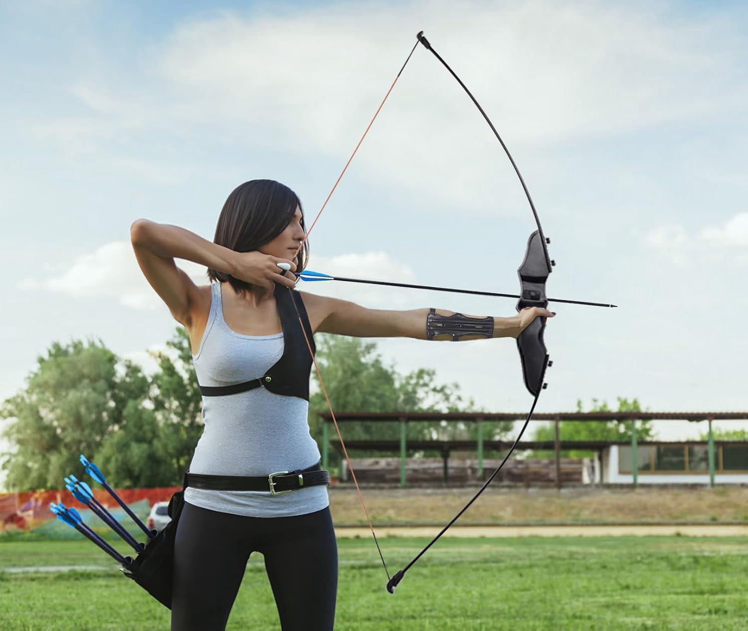 AME Archery Bow and Arrow for Adults Beginner Teenagers Youth Takedown Recurve Bow 20 Lbs 30Lbs 40Lbs Left and Right Handed Archery Set with Arrow Quiver for Outdoor Target Hunting Training Practice