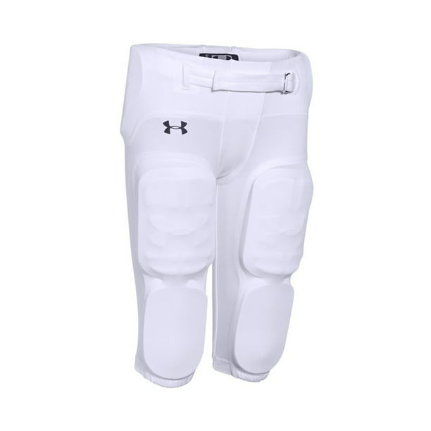 Under Armour Youth Boy Fitted Integrated Football Pants With Logo White