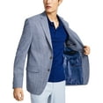 thumbnail image 3 of Lauren Ralph Lauren Mens Classic-Fit Mini Check Sport Coat 38 Short Grey/Blue, 3 of 4