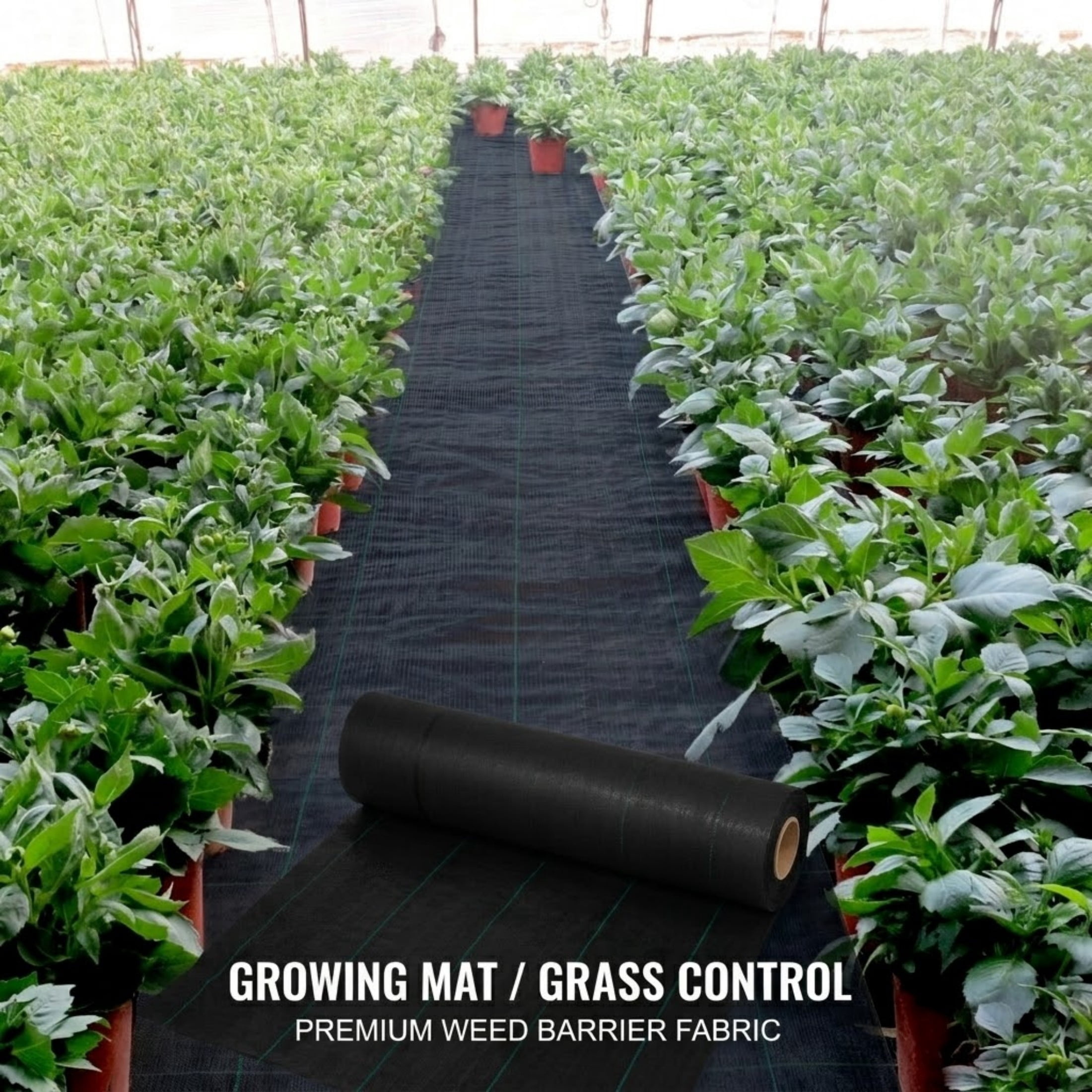 4ft x 100ft 5.8oz Weed Barrier, Heavy Duty Woven Landscape Fabric, Black
