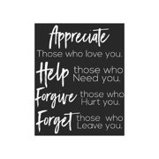 Appreciate Those Who Love You, Help Those Who Need You, Forgive Those Who Hurt You, Forget Those Who Leave You: Daily Success, Motivation and Everyday