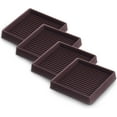 thumbnail image 1 of Rawiri Ruedas giratorias cuadradas de goma para muebles de 3 x 3 tazas con asas antideslizantes (paquete de 4), 1 of 8