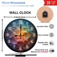 thumbnail image 3 of Bubble Wall Clock 10-Inch Silent Wooden Wall Clock, Battery Operated (AA Batteries Not Included), Artistic Home Decor, 3 of 8