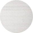thumbnail image 1 of Ahgly Company Machine Washable Indoor Round Contemporary Dark White Beige Area Rugs, 4' Round, 1 of 7