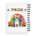 thumbnail image 2 of American Shorthair Celebrates Rainbow Pride Month LGBT LGBTQ+ Spiral Bound Journal Cat Lover Kitten Owner Gifts 5x7in Spiral Notebook - 01003, 2 of 5