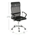 thumbnail image 3 of Mind Reader Swivel Office Chair with Headrest, Height Adjustable, Desk Chair, Office, 25.5"L x 21"W x 42.5-47"H, 3 of 3