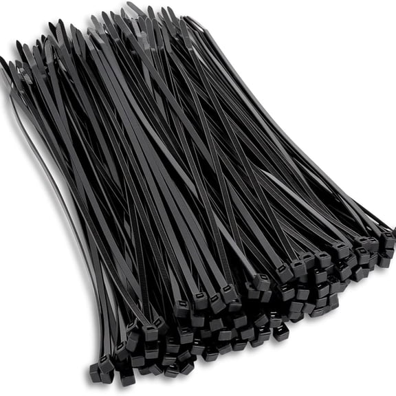 Cable ties 4 inch small cable ties (1000 packs), 18 lb tensile strength, multi-purpose UV resistant self-locking black nylon cable ties for indoor and outdoor use