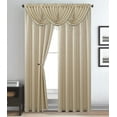 thumbnail image 2 of Melanie Jacquard Rod Pocket Window Treatment Single Curtain Panel Drapes (55" W x 84" L, Beige), 2 of 2
