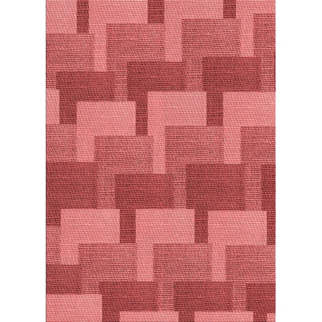 Ahgly Company Tapis Rectangulaire Lavable en Machine Rouge Transitionnel, 8 Pieds x 12 Pieds