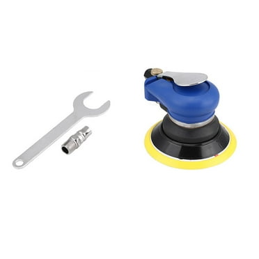 5 Inch Round Air Palm Random Orbital Sander Hand Pneumatic Vacuum Polisher W/ Hose Sanding Tool
