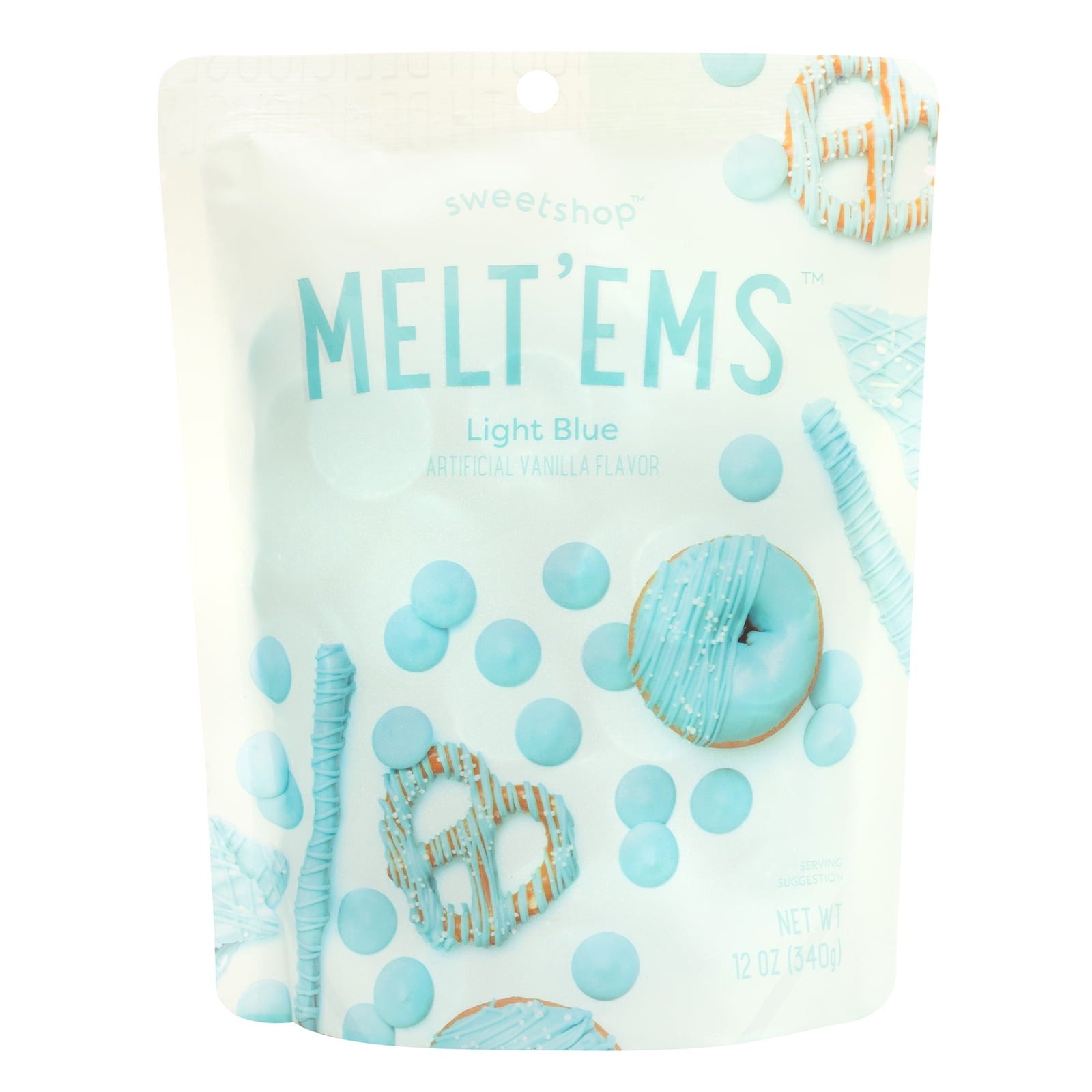 Melt'ems Light Blue Melting Chocolate, 12oz