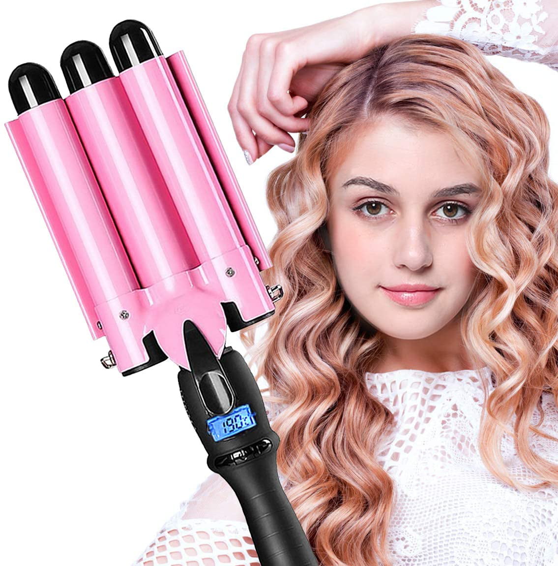 Automatic Hair Curler Ceramic Heating Ion Wave Hair Curling Iron Styler  Curlers two way rotating curling iron,Hair Styling Wand,Ceramic hot Curling  Iron - Walmart.com