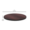 thumbnail image 3 of Mesa Redonda De 24'' Con Tablero Laminado Reversible Negro O Caoba, 3 of 5