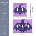 thumbnail image 3 of Dailycode Light Switch Plate Covers 3 Gang Wall Plate Plastics Outlet Covers for Kitchen Home Office Decor Cute Bat with Wizard Hat, 3 of 8