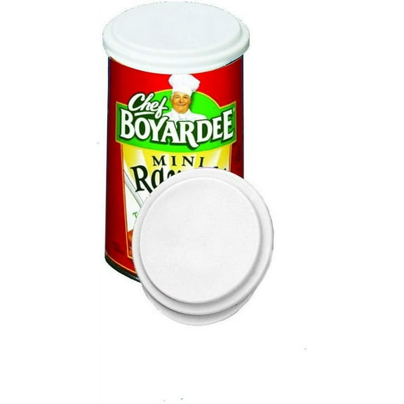 Canned Food Saver Cap 3pack, Reusable, Plastic, Secure Snap Seal, Food Safe, BPA Free, Made in USA (White)